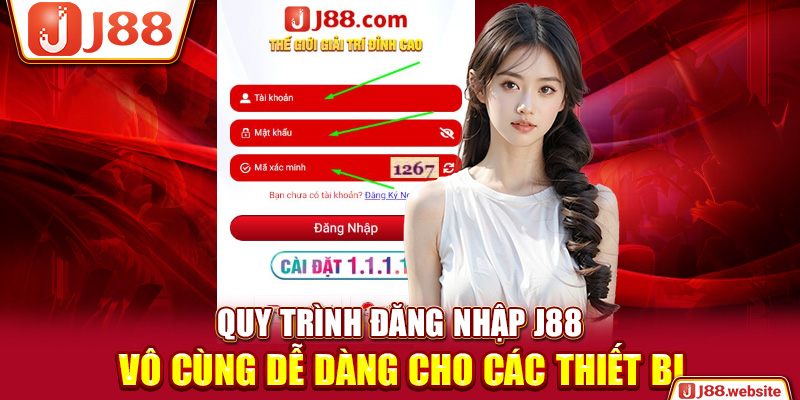 Quy trình đăng nhập J88 vô cùng dễ dàng cho các thiết bị