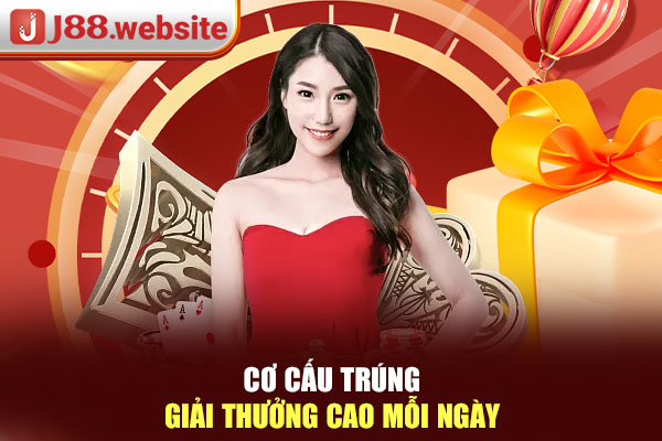 Cơ cấu trúng giải thưởng cao mỗi ngày